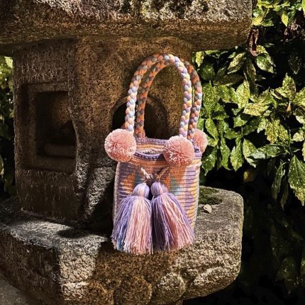 Mini Mochila Pompoms Pastel
